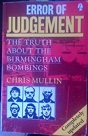 Picture of Error of Judgement Book Cover